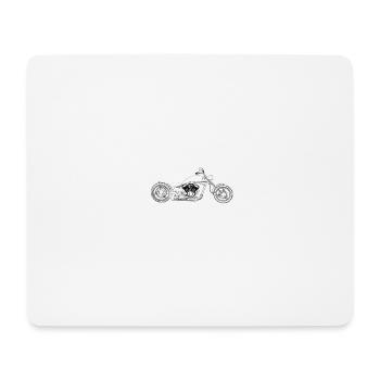 Motorrad fahren - Mousepad (Querformat) - Weiß - Vorne