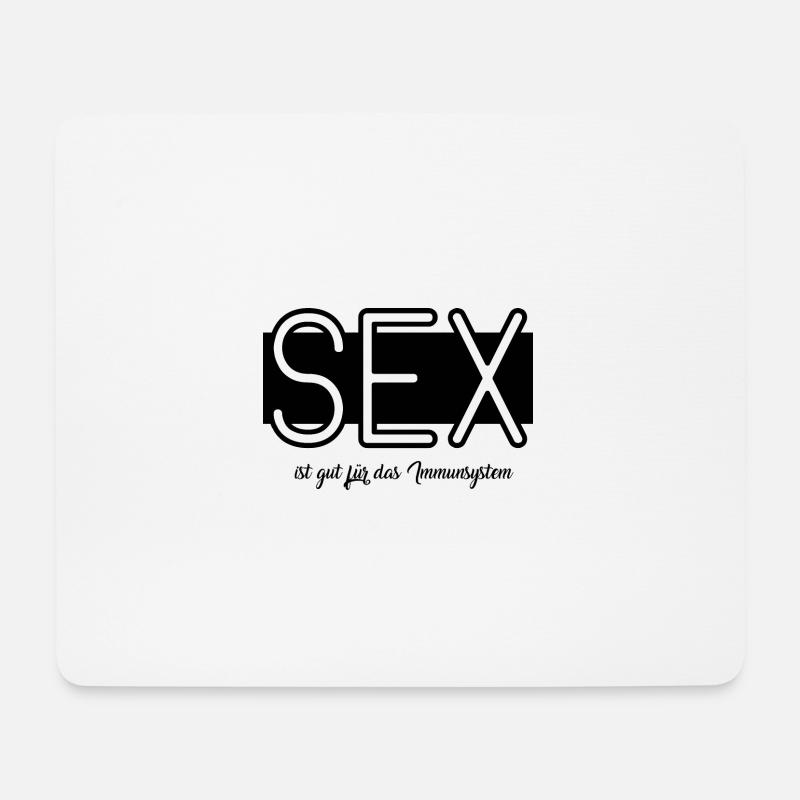 Sex und Immunsystem - Mousepad (Querformat) - Weiß