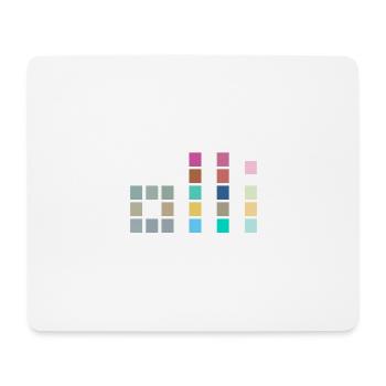 Colorful OLLI - One Life. Live It. Cube Design - Mouse Pad (horizontal) - white - Front