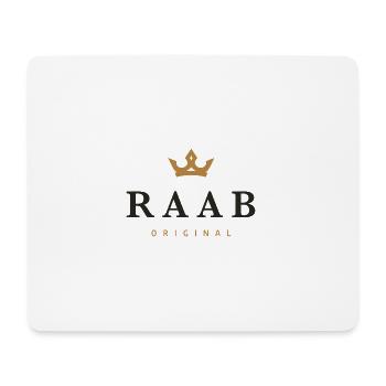 Logo original de la famille Raab - Tapis de souris (format paysage) - blanc - Devant