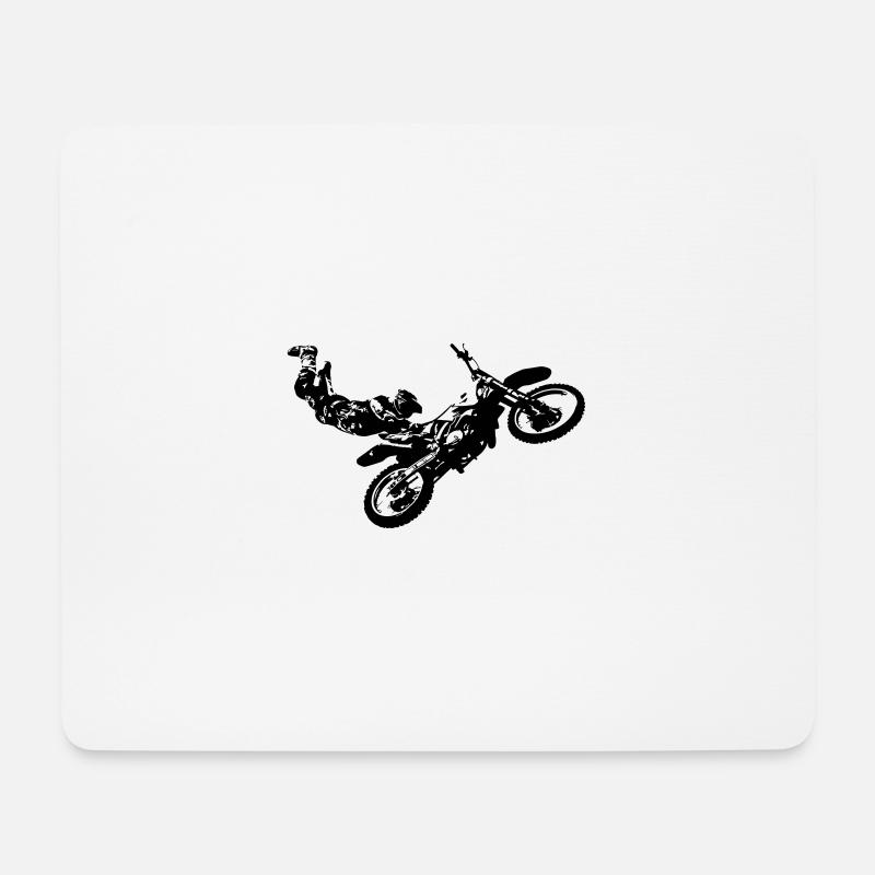 La Moto ! - Tapis de souris (format paysage) - blanc