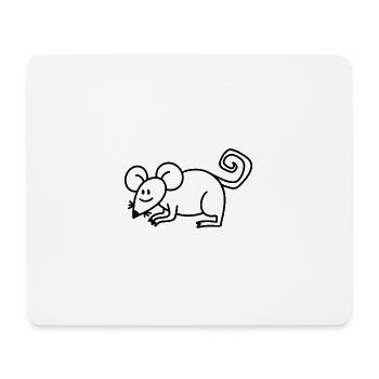 Anti-Zoo Dix-huit - Tapis de souris (format paysage) - blanc - Devant
