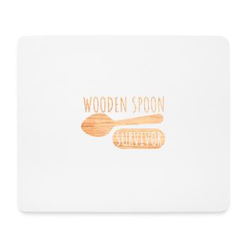 Survivant de la cuillère en bois - Tapis de souris (format paysage) - blanc - Devant