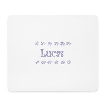 Lucas Florale Pastel - Tapis de souris (format paysage) - blanc - Devant