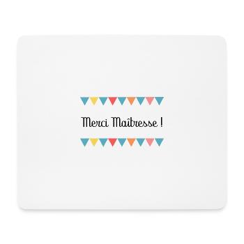MERCI MAÎTRESSE. CADEAUX MAÎTRESSE. VACANCES. - Tapis de souris (format paysage) - blanc - Devant