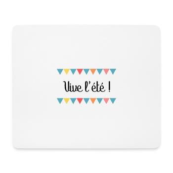 MAÎTRESSE. MAITRE. MERCI. MERCI MAÎTRESSE - Tapis de souris (format paysage) - blanc - Devant