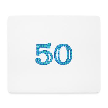 50. 50 YEARS. 50th ANNIVERSARY. 50 YEARS ANNIVERSARY. - Mouse Pad (horizontal) - white - Front