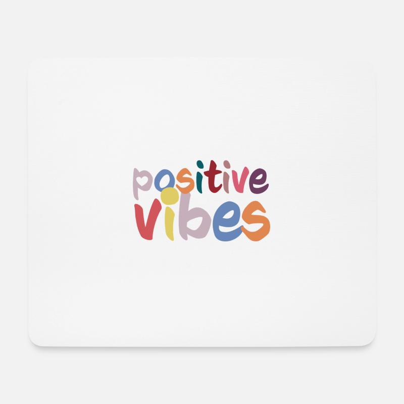 Positive Vibes - Mouse Pad (horizontal) - white