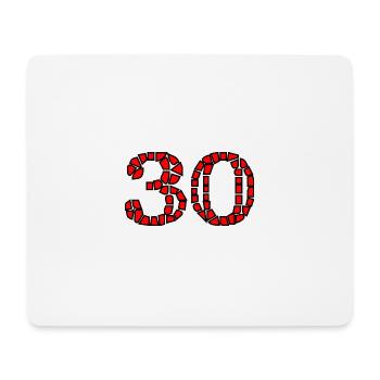 JOYEUX ANNIVERSAIRE. HAPPY BIRTHDAY. ANNIVERSAIRE. - Tapis de souris (format paysage) - blanc - Devant