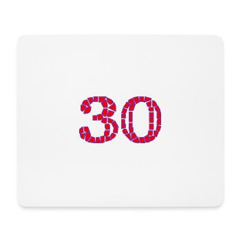 HAPPY BIRTHDAY. JOYEUX ANNIVERSAIRE. ANNIVERSAIRE. - Tapis de souris (format paysage) - blanc - Devant