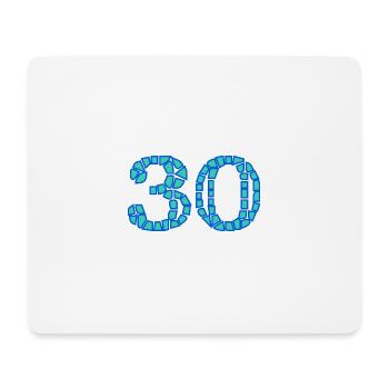 ANNIVERSAIRE. HAPPY BIRTHDAY. JOYEUX ANNIVERSAIRE. - Tapis de souris (format paysage) - blanc - Devant
