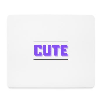 Mignon - Tapis de souris (format paysage) - blanc - Devant