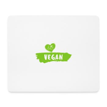 Bio vegan - Mousepad (Querformat) - Weiß - Vorne