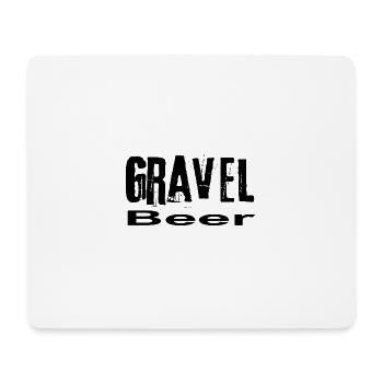 Gravel Beer - Mouse Pad (horizontal) - white - Front