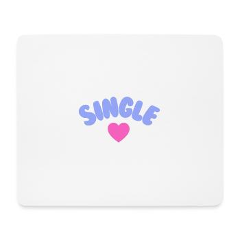 Single Selflove  - Mousepad (Querformat) - Weiß - Vorne