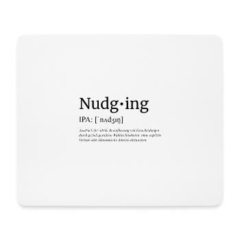 Nudging - Mousepad (Querformat) - Weiß - Vorne