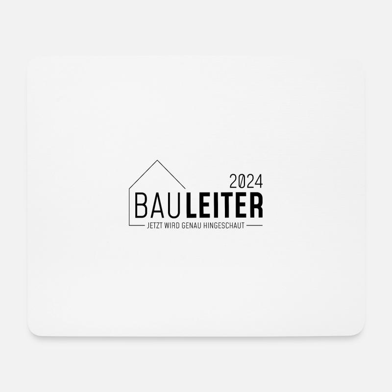 Bauleiter 2024 - Mousepad (Querformat) - Weiß