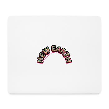 New earth written in flowers, pointing to love - Mouse Pad (horizontal) - white - Front
