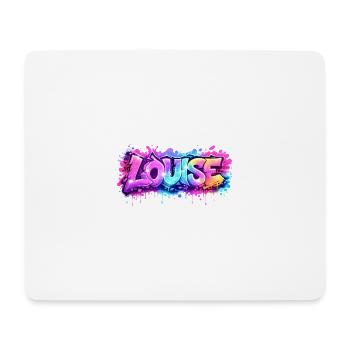 Graffiti LOUISE Name Gift Ideal Printable su - Mouse Pad (horizontal) - white - Front