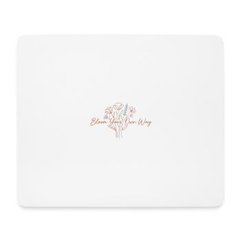 Fleuris sur ton propre chemin - Tapis de souris (format paysage) - blanc - Devant