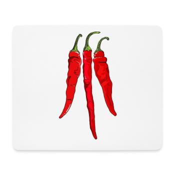Chili Pepper Scharf Chilischote Paprika Spicy Food - Mousepad (Querformat) - Weiß - Vorne