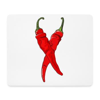 Chili Pepper Hot Chili Pepper Paprika Spicy Food - Mouse Pad (horizontal) - white - Front