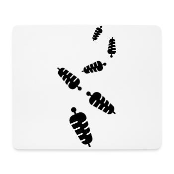 Icône sandwich - Tapis de souris (format paysage) - blanc - Devant