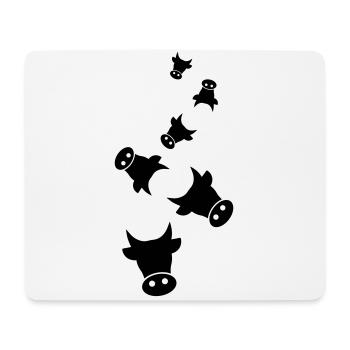 Cattle Head Cow - Mouse Pad (horizontal) - white - Front