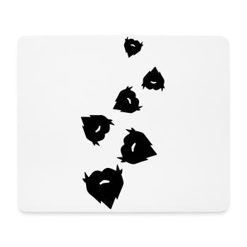 Bart symbol - Mousepad (Querformat) - Weiß - Vorne