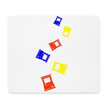 Arcade Retro Gamer Bunt - Mousepad (Querformat) - Weiß - Vorne