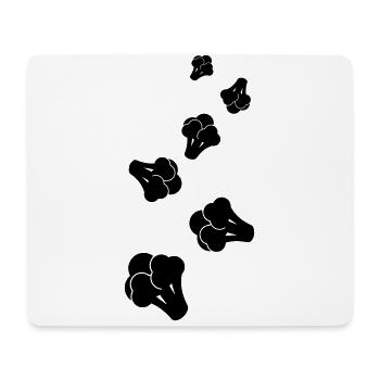 Légumes brocolis - Tapis de souris (format paysage) - blanc - Devant