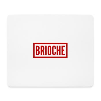 BRIOCHE (Rectangle, Rouge) - Tapis de souris (format paysage) - blanc - Devant