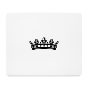Crown Symbol - Mouse Pad (horizontal) - white - Front