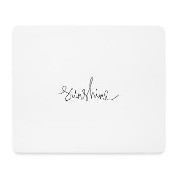 sunshine - Mousepad (Querformat) - Weiß - Vorne