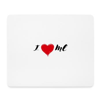 Je m’aime - Tapis de souris (format paysage) - blanc - Devant