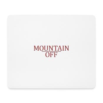 Mountain off - Mousepad (Querformat) - Weiß - Vorne