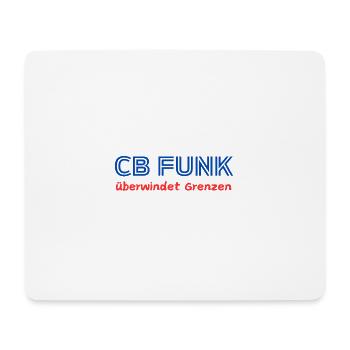 La radio CB dépasse les frontières - Tapis de souris (format paysage) - blanc - Devant