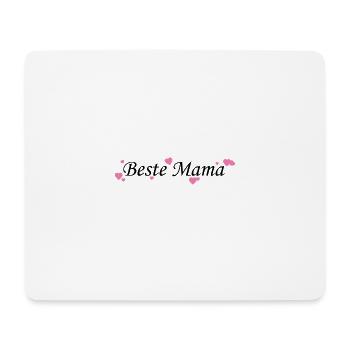 Beste Mama - Mousepad (Querformat) - Weiß - Vorne