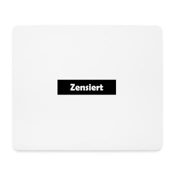 Censored | censor bars - Mouse Pad (horizontal) - white - Front