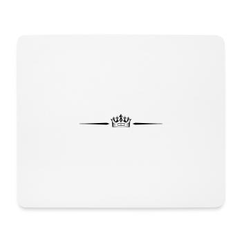 Krone Icon Symbol - Mousepad (Querformat) - Weiß - Vorne
