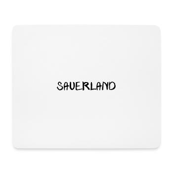 echt.SAUERLAND pur schwatt R - Mousepad (Querformat) - Weiß - Vorne
