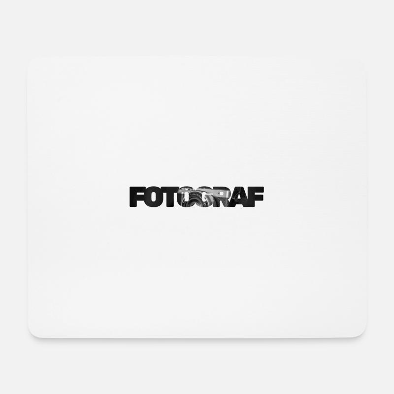 Fotograf - Mousepad (Querformat) - Weiß