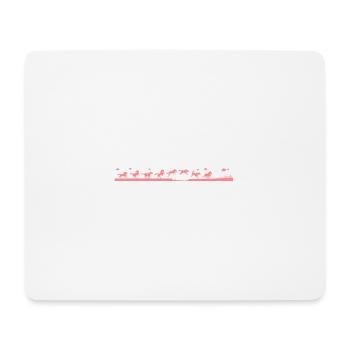 Pferde reiten - Mousepad (Querformat) - Weiß - Vorne
