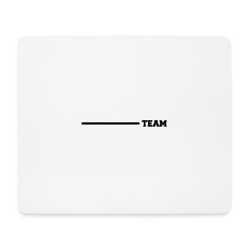 team linie - Mousepad (Querformat) - Weiß - Vorne