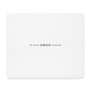 2025 Herz Ornament - Mousepad (Querformat) - Weiß - Vorne