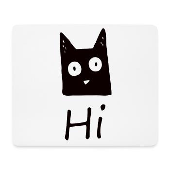 Cat Hi - Mouse Pad (horizontal) - white - Front