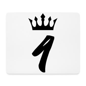 4 Number crown - Mouse Pad (horizontal) - white - Front