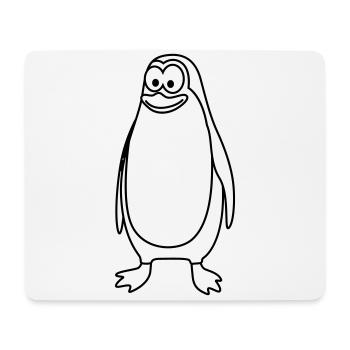 Penguin Comic Animal - Mouse Pad (horizontal) - white - Front