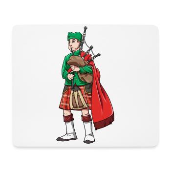 Dudelsack Instrument Schottland Kultur Geschenk - Mousepad (Querformat) - Weiß - Vorne