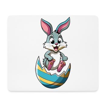 Happy Easter - Easter Bunny - Easter Egg - Cartoon - Mouse Pad (horizontal) - white - Front